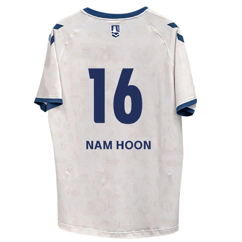 Danxen Mujer Camiseta Nam-Hoon Kwon #16 Azul Real Blanco 2ª Equipación 2026/27 La Camisa México