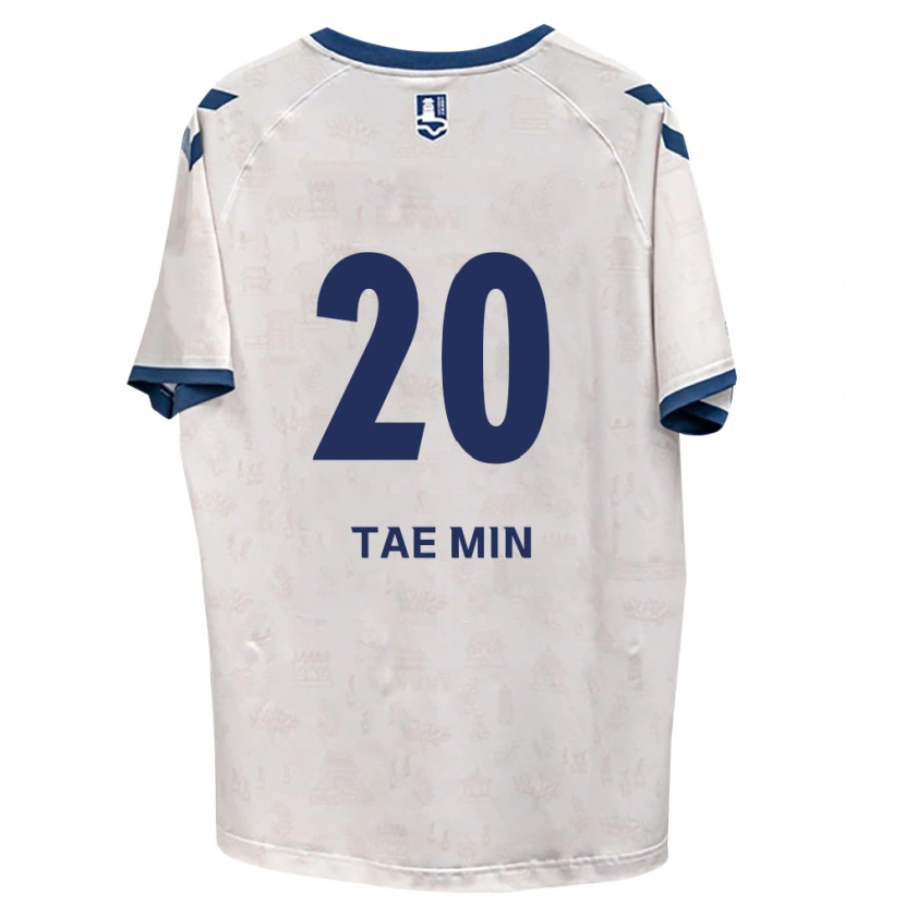 Danxen Mujer Camiseta Tae-Min Kim #20 Azul Real Blanco 2ª Equipación 2026/27 La Camisa México