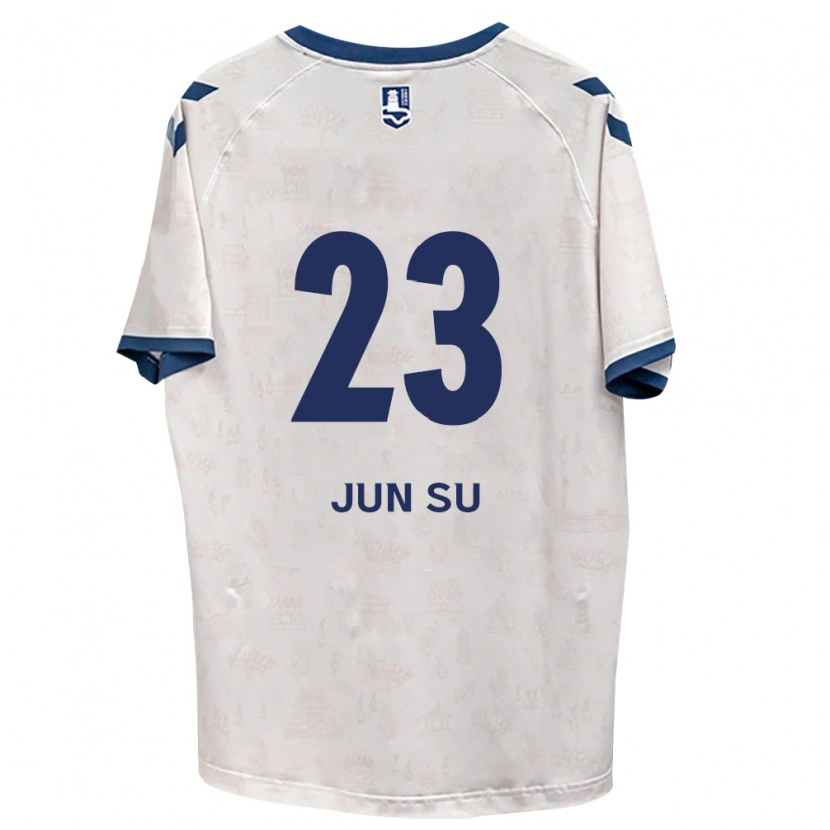 Danxen Mujer Camiseta Jun-Su Ahn #23 Azul Real Blanco 2ª Equipación 2026/27 La Camisa México