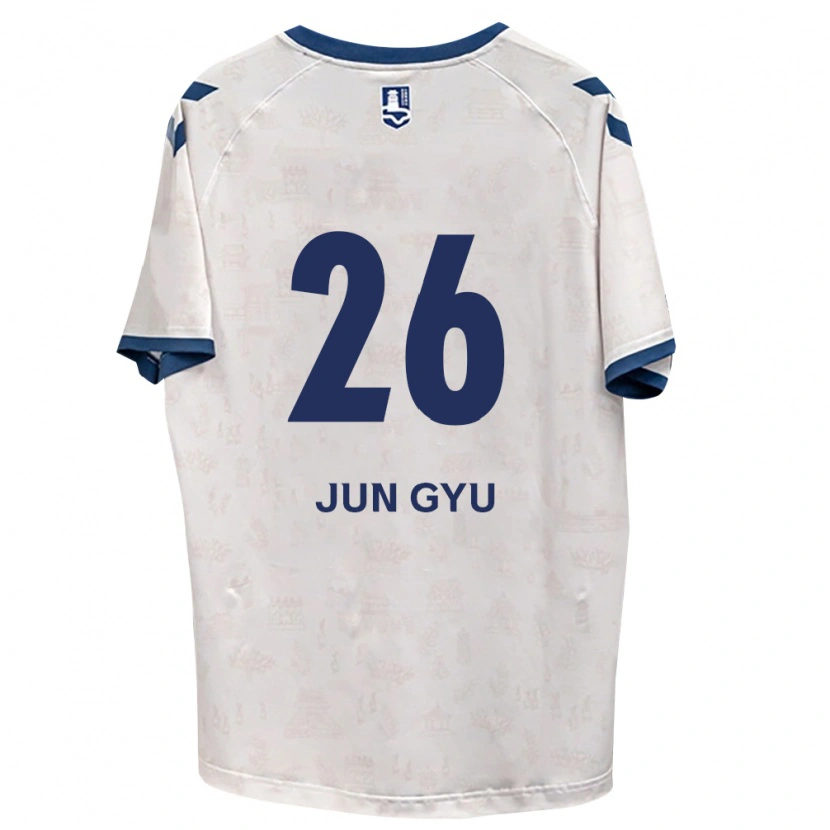 Danxen Mujer Camiseta Jun-Gyu Ahn #26 Azul Real Blanco 2ª Equipación 2026/27 La Camisa México