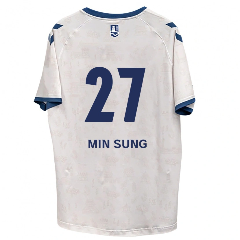 Danxen Mujer Camiseta Min-Sung Kang #27 Azul Real Blanco 2ª Equipación 2026/27 La Camisa México