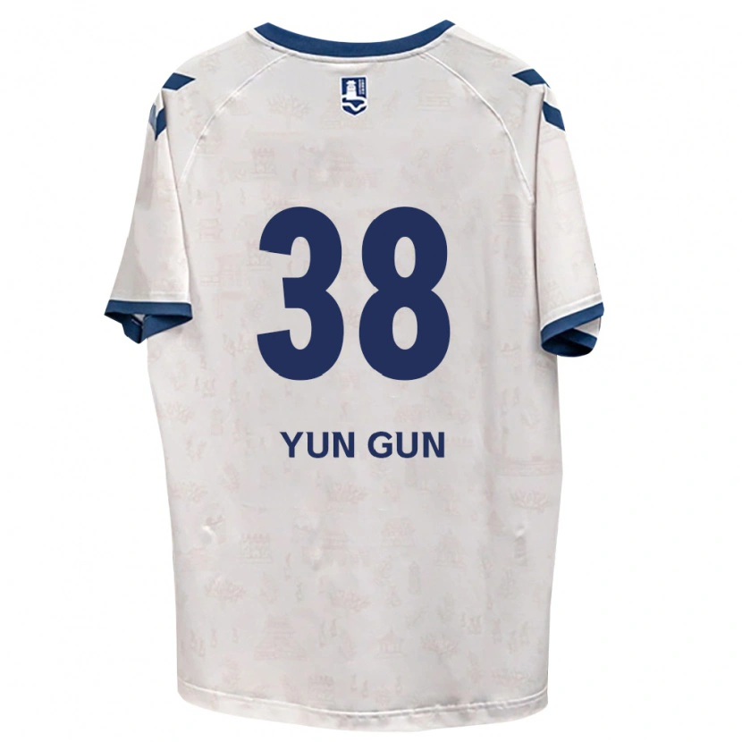 Danxen Mujer Camiseta Yun-Gun Lee #38 Azul Real Blanco 2ª Equipación 2026/27 La Camisa México