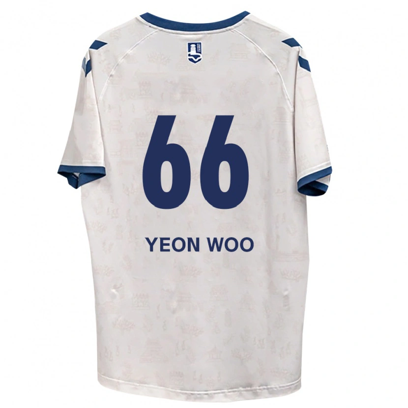 Danxen Mujer Camiseta Yeon-Woo Jang #66 Azul Real Blanco 2ª Equipación 2026/27 La Camisa México