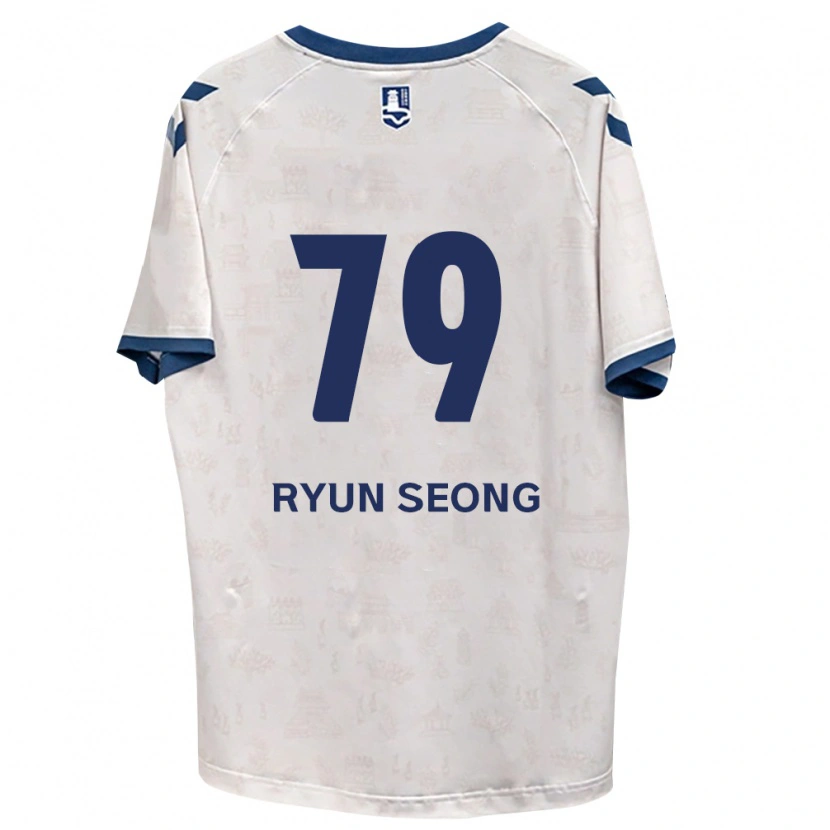 Danxen Mujer Camiseta Ryun-Seong Choe #79 Azul Real Blanco 2ª Equipación 2026/27 La Camisa México