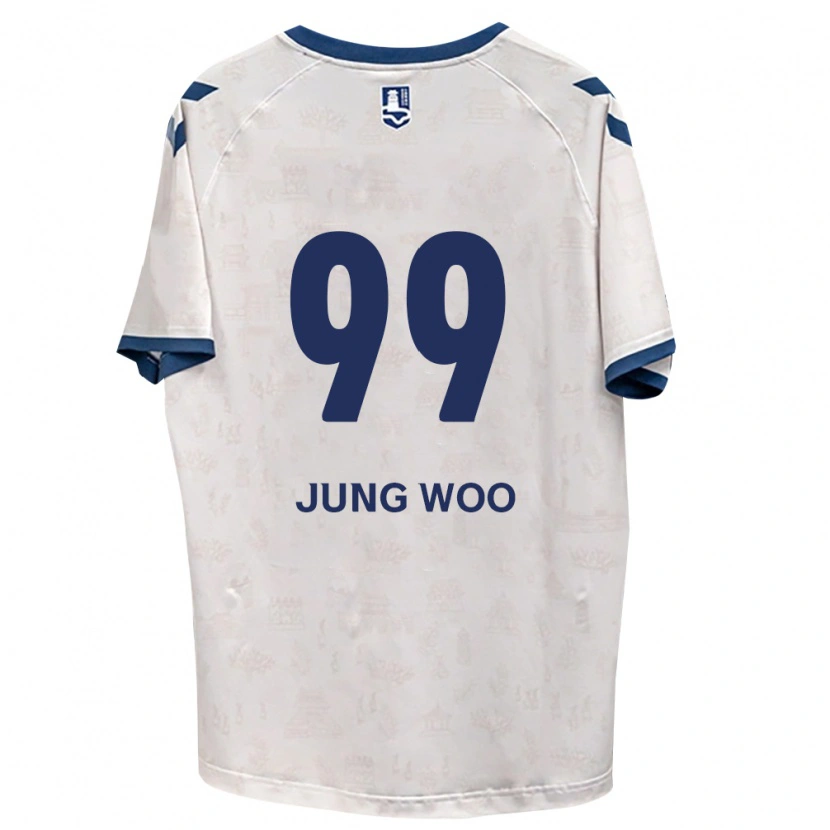 Danxen Mujer Camiseta Jung-Woo Ha #99 Azul Real Blanco 2ª Equipación 2026/27 La Camisa México