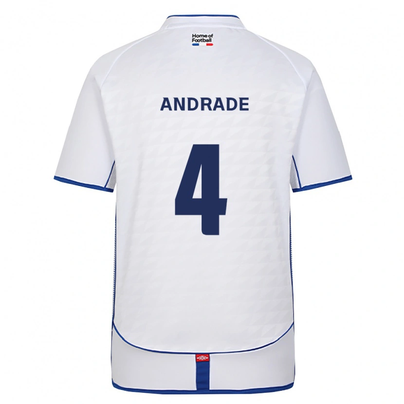 Danxen Mujer Camiseta Léo Andrade #4 Negro Blanco Rojo 2ª Equipación 2026/27 La Camisa México