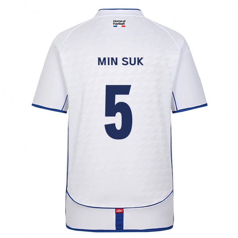 Danxen Mujer Camiseta Min Suk #5 Negro Blanco Rojo 2ª Equipación 2026/27 La Camisa México