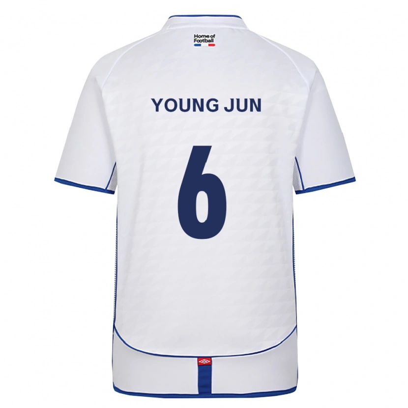 Danxen Mujer Camiseta Young-Jun Choi #6 Negro Blanco Rojo 2ª Equipación 2026/27 La Camisa México