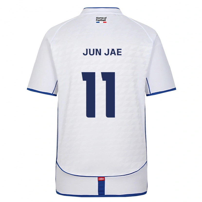 Danxen Mujer Camiseta Jun-Jae Lee #11 Negro Blanco Rojo 2ª Equipación 2026/27 La Camisa México
