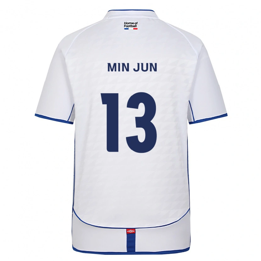 Danxen Mujer Camiseta Min-Jun Yeo #13 Negro Blanco Rojo 2ª Equipación 2026/27 La Camisa México