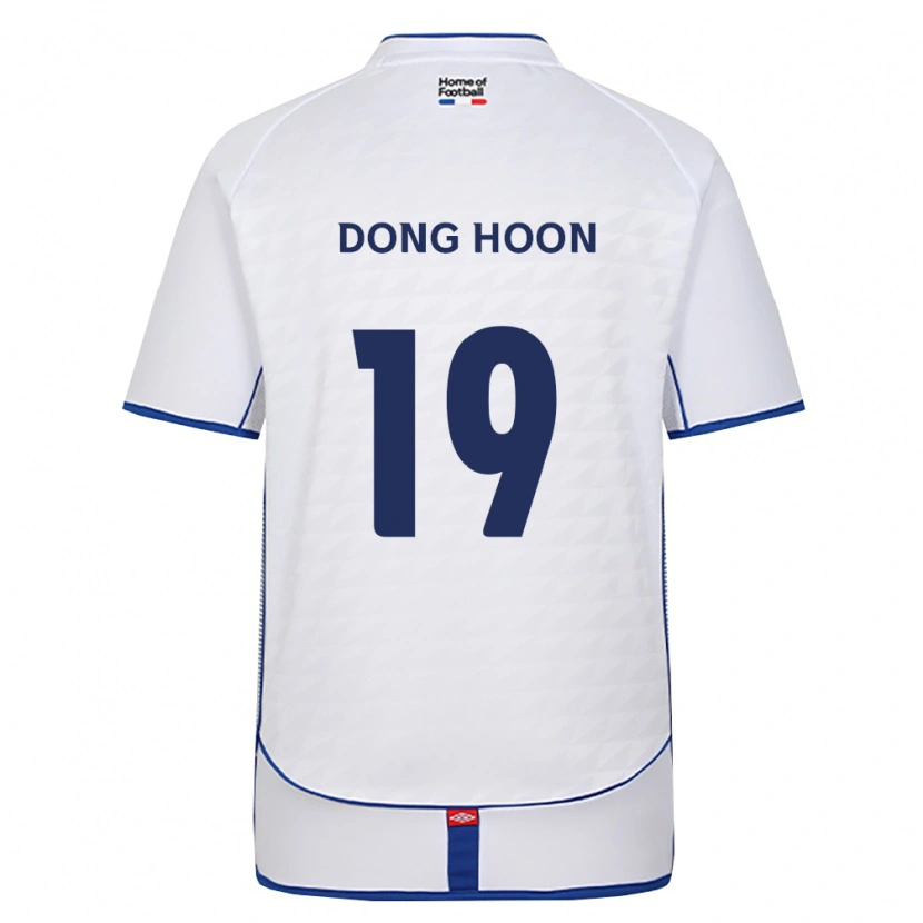 Danxen Mujer Camiseta Dong-Hoon Kim #19 Negro Blanco Rojo 2ª Equipación 2026/27 La Camisa México