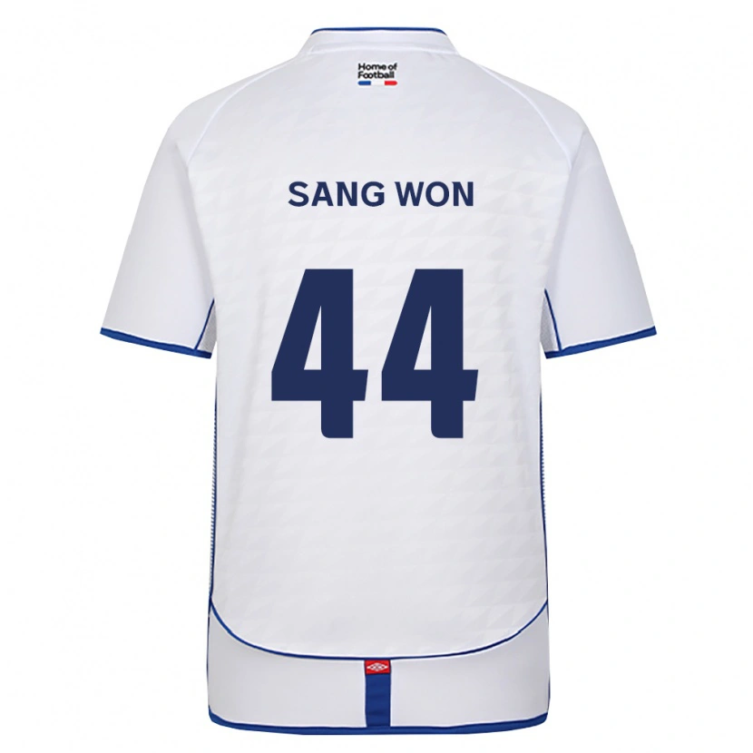 Danxen Mujer Camiseta Sang-Won Hong #44 Negro Blanco Rojo 2ª Equipación 2026/27 La Camisa México
