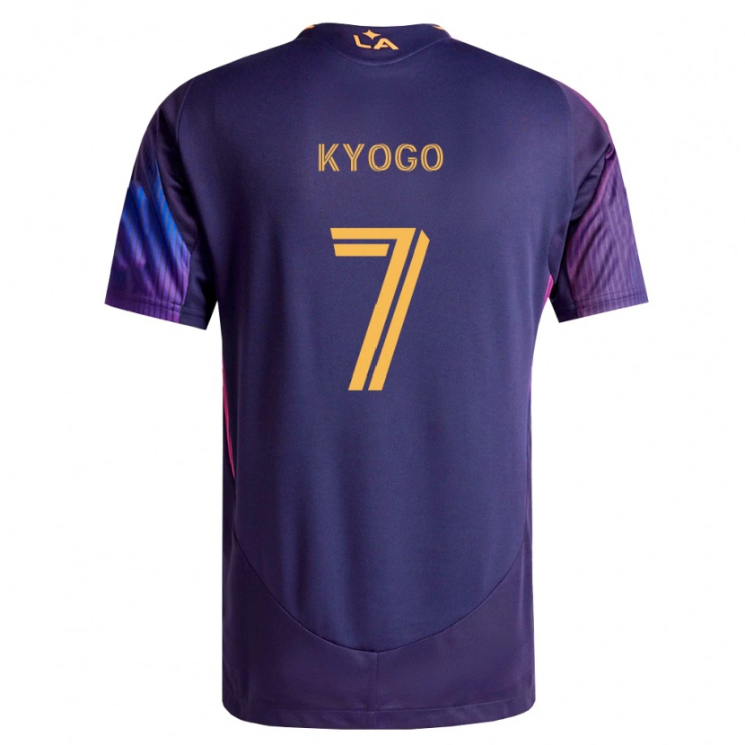 Danxen Mujer Camiseta Kyogo Furuhashi #7 Morado Profundo Amarillo 2ª Equipación 2026/27 La Camisa México