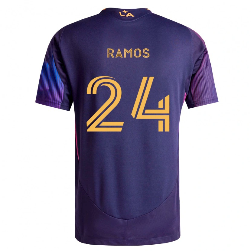Danxen Mujer Camiseta Rubén Ramos #24 Morado Profundo Amarillo 2ª Equipación 2026/27 La Camisa México