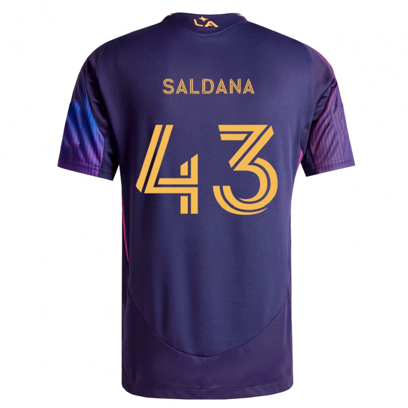 Danxen Mujer Camiseta Adam Saldaña #43 Morado Profundo Amarillo 2ª Equipación 2026/27 La Camisa México