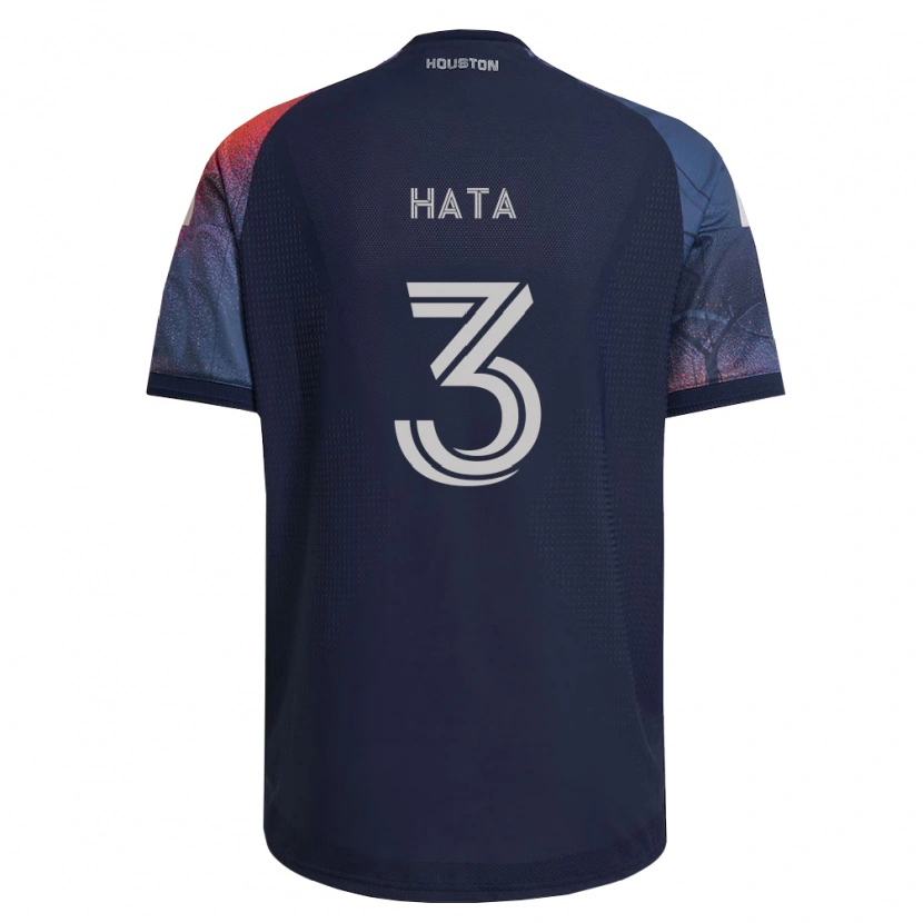Danxen Mujer Camiseta Eiji Hata #3 Azul Profundo Blanco Naranja 2ª Equipación 2026/27 La Camisa México