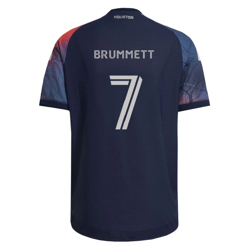 Danxen Mujer Camiseta Austin Brummett #7 Azul Profundo Blanco Naranja 2ª Equipación 2026/27 La Camisa México