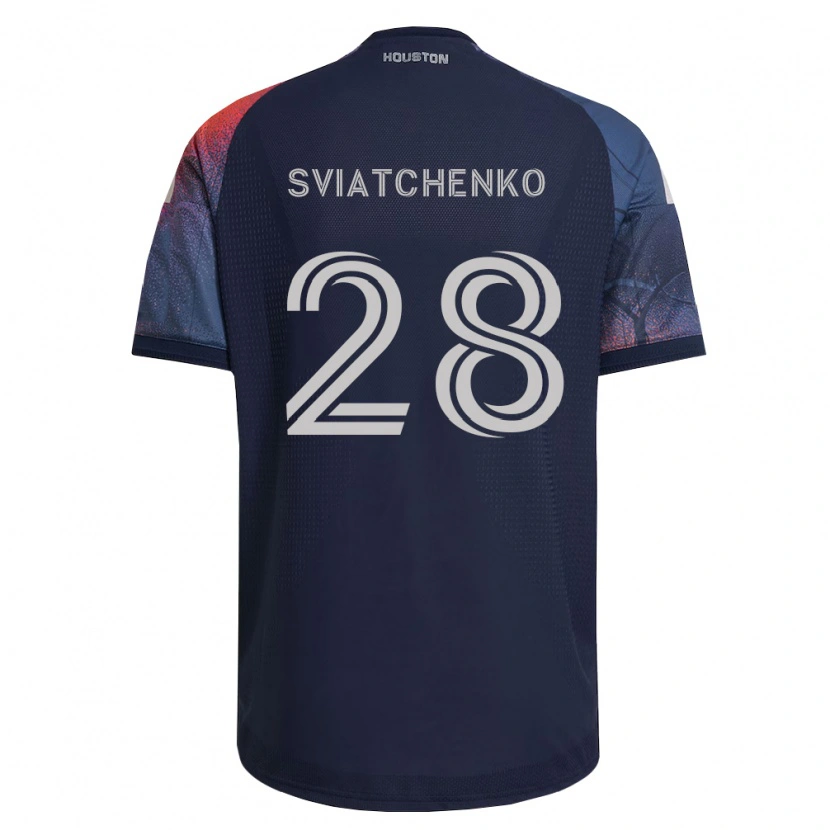Danxen Mujer Camiseta Erik Sviatchenko #28 Azul Profundo Blanco Naranja 2ª Equipación 2026/27 La Camisa México