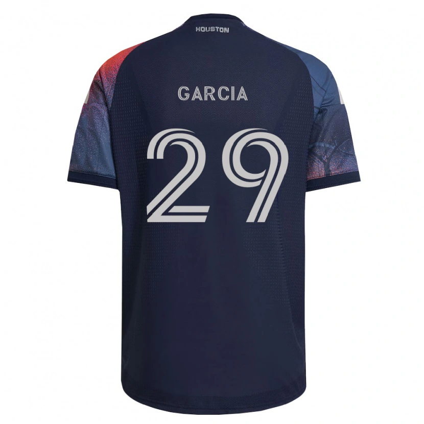 Danxen Mujer Camiseta David Garcia #29 Azul Profundo Blanco Naranja 2ª Equipación 2026/27 La Camisa México
