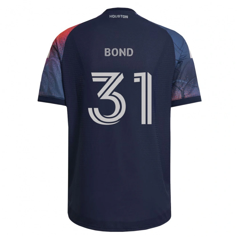 Danxen Mujer Camiseta Jonathan Bond #31 Azul Profundo Blanco Naranja 2ª Equipación 2026/27 La Camisa México