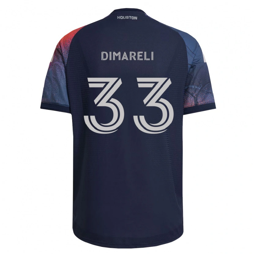 Danxen Mujer Camiseta Mattheo Dimareli #33 Azul Profundo Blanco Naranja 2ª Equipación 2026/27 La Camisa México