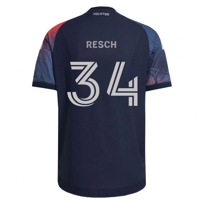 Danxen Mujer Camiseta Agustin Resch #34 Azul Profundo Blanco Naranja 2ª Equipación 2026/27 La Camisa México