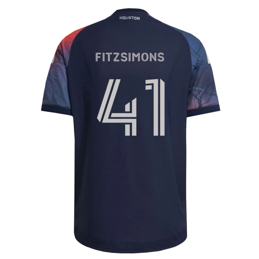 Danxen Mujer Camiseta Brogan Fitzsimons #41 Azul Profundo Blanco Naranja 2ª Equipación 2026/27 La Camisa México
