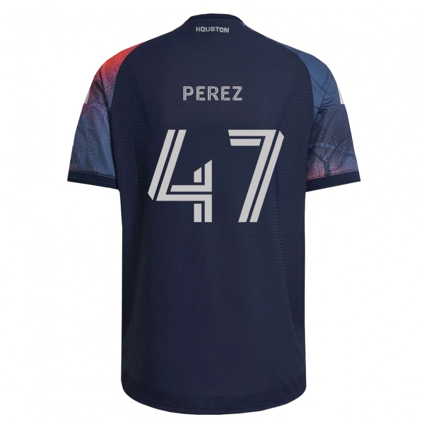 Danxen Mujer Camiseta Jaizhiño Perez #47 Azul Profundo Blanco Naranja 2ª Equipación 2026/27 La Camisa México
