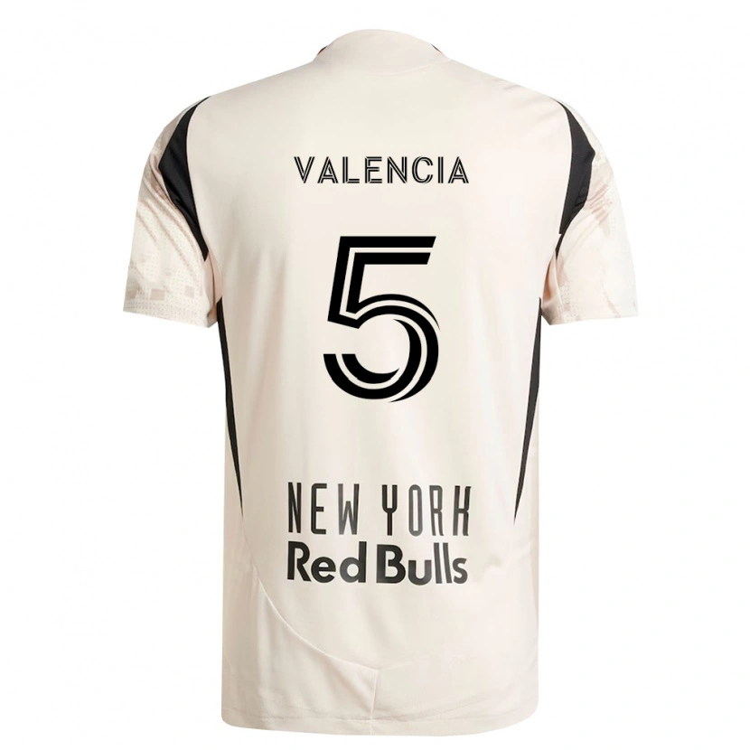 Danxen Mujer Camiseta Omar Valencia #5 Blanco Roto Rojo Negro 2ª Equipación 2026/27 La Camisa México