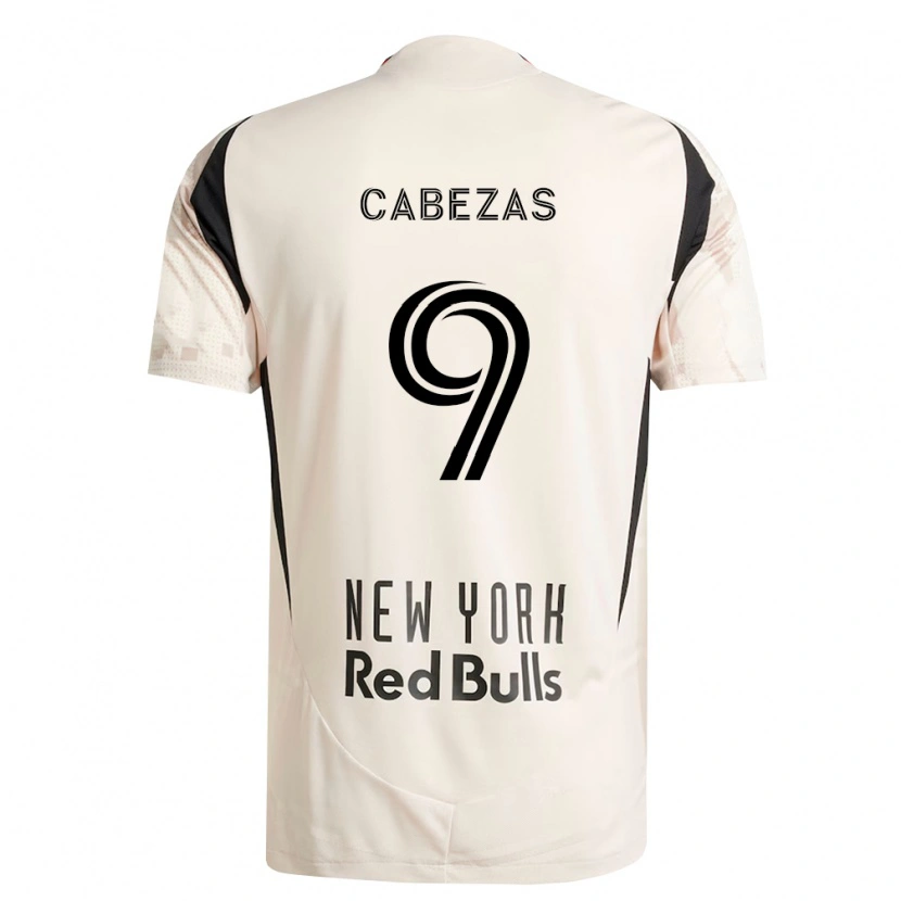 Danxen Mujer Camiseta Jorge Cabezas #9 Blanco Roto Rojo Negro 2ª Equipación 2026/27 La Camisa México