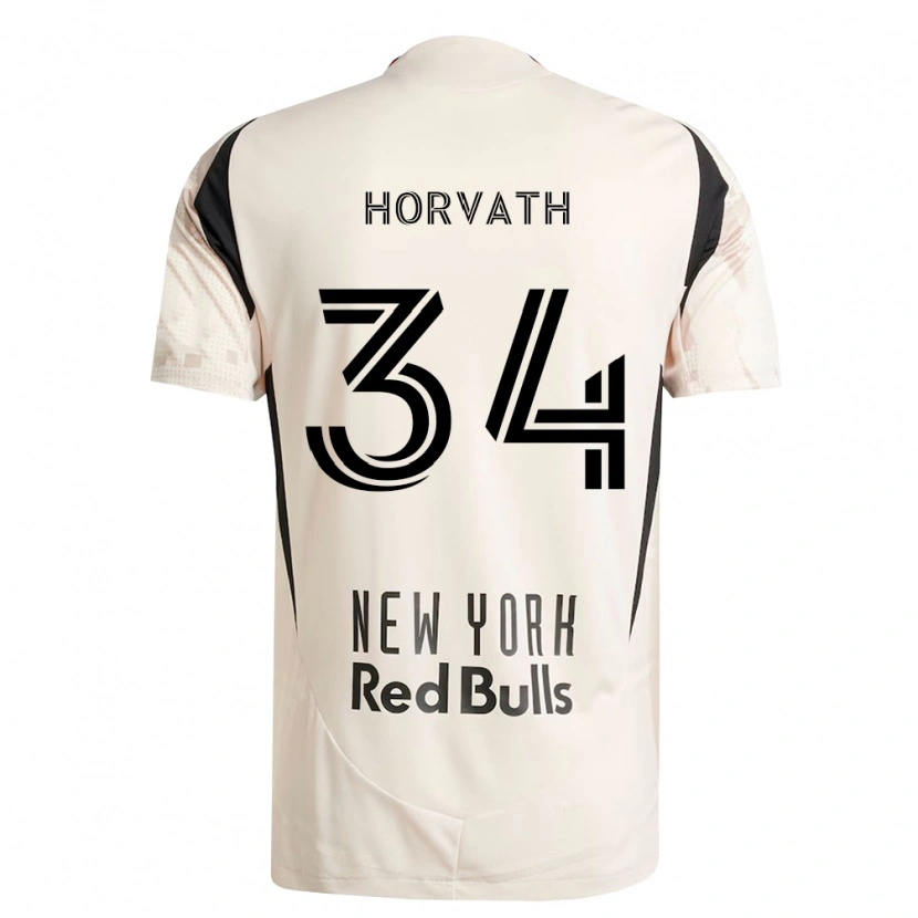 Danxen Mujer Camiseta Ethan Horvath #34 Blanco Roto Rojo Negro 2ª Equipación 2026/27 La Camisa México