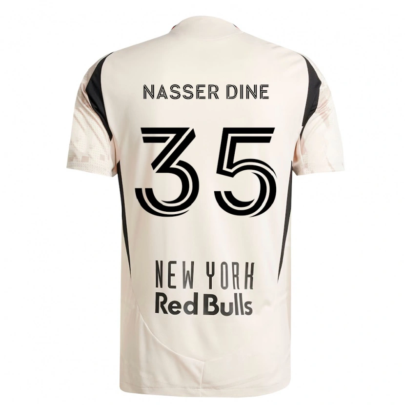Danxen Mujer Camiseta Abdellahi Nasser Dine #35 Blanco Roto Rojo Negro 2ª Equipación 2026/27 La Camisa México