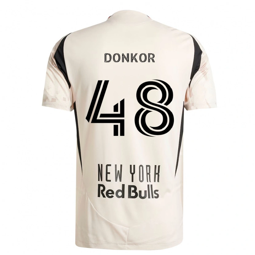 Danxen Mujer Camiseta Ronald Donkor #48 Blanco Roto Rojo Negro 2ª Equipación 2026/27 La Camisa México