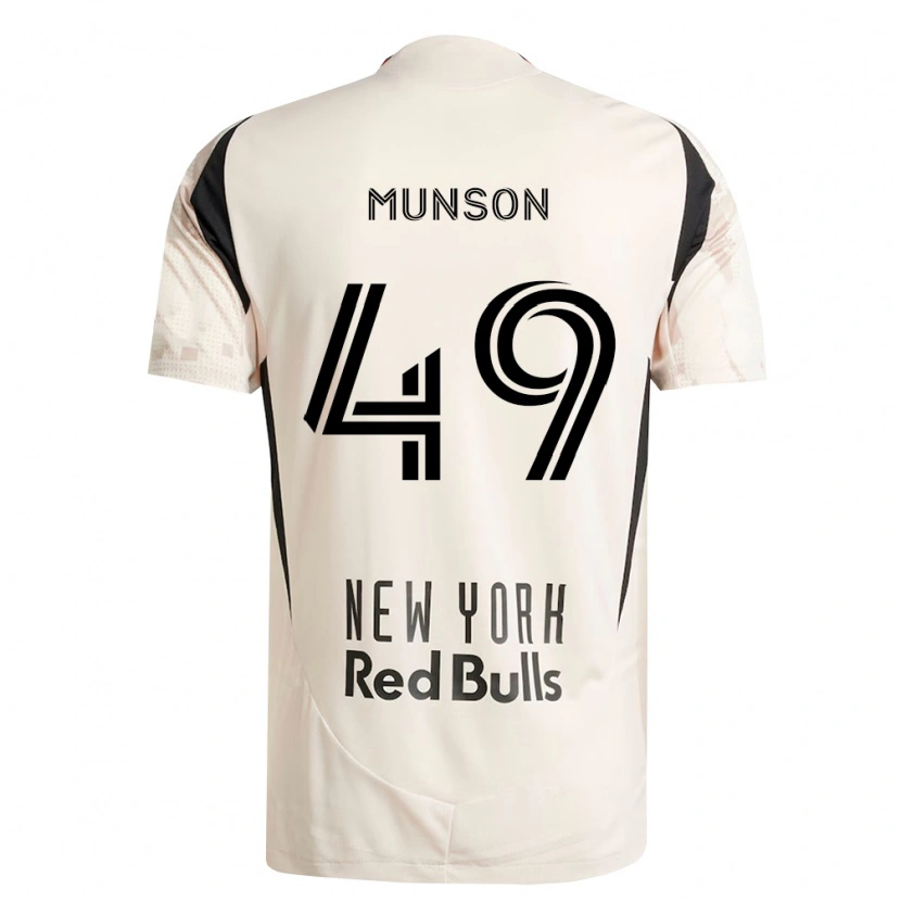 Danxen Mujer Camiseta Josh Munson #49 Blanco Roto Rojo Negro 2ª Equipación 2026/27 La Camisa México