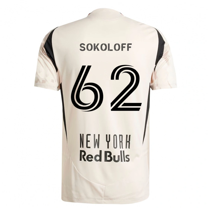 Danxen Mujer Camiseta Paul Sokoloff #62 Blanco Roto Rojo Negro 2ª Equipación 2026/27 La Camisa México