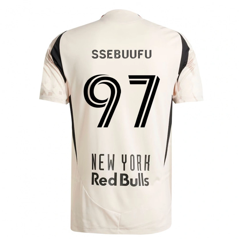 Danxen Mujer Camiseta Frank Ssebuufu #97 Blanco Roto Rojo Negro 2ª Equipación 2026/27 La Camisa México