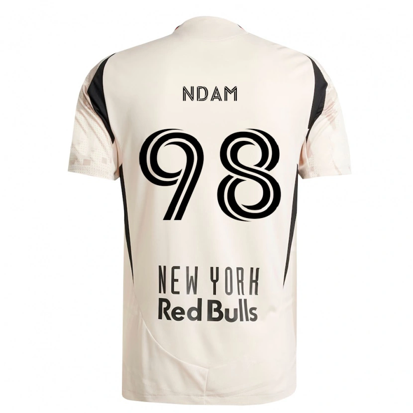 Danxen Mujer Camiseta Hassan Ndam #98 Blanco Roto Rojo Negro 2ª Equipación 2026/27 La Camisa México