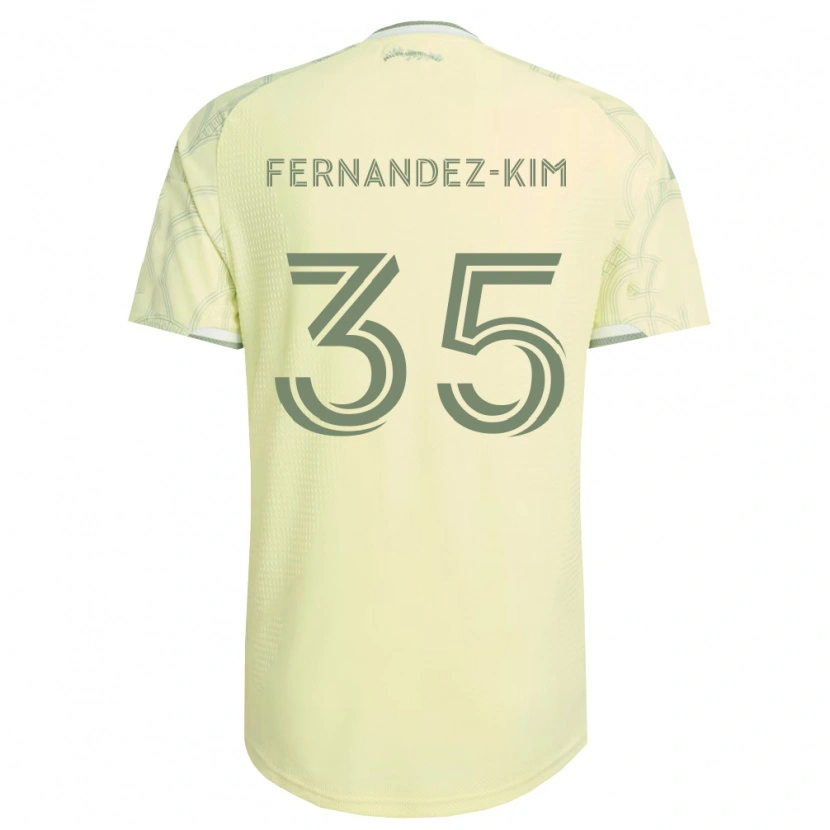 Danxen Mujer Camiseta Lucas Fernandez-Kim #35 Beige Blanco 2ª Equipación 2026/27 La Camisa México