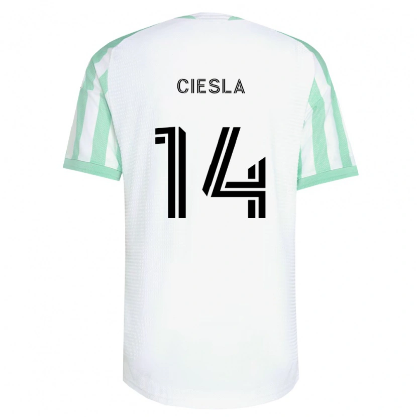 Danxen Mujer Camiseta Daniel Ciesla #14 Verde Claro Negro Blanco 2ª Equipación 2026/27 La Camisa México