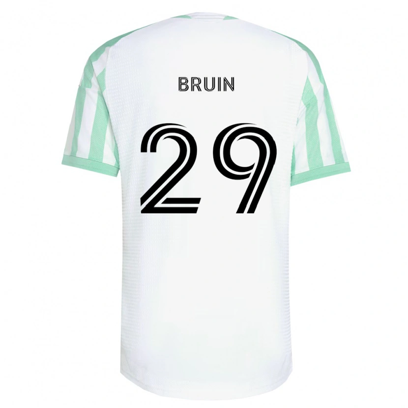Danxen Mujer Camiseta Will Bruin #29 Verde Claro Negro Blanco 2ª Equipación 2026/27 La Camisa México