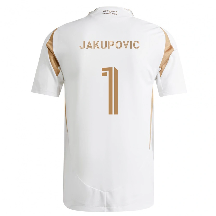 Danxen Mujer Camiseta Eldin Jakupovic #1 Blanco Marrón 2ª Equipación 2026/27 La Camisa México