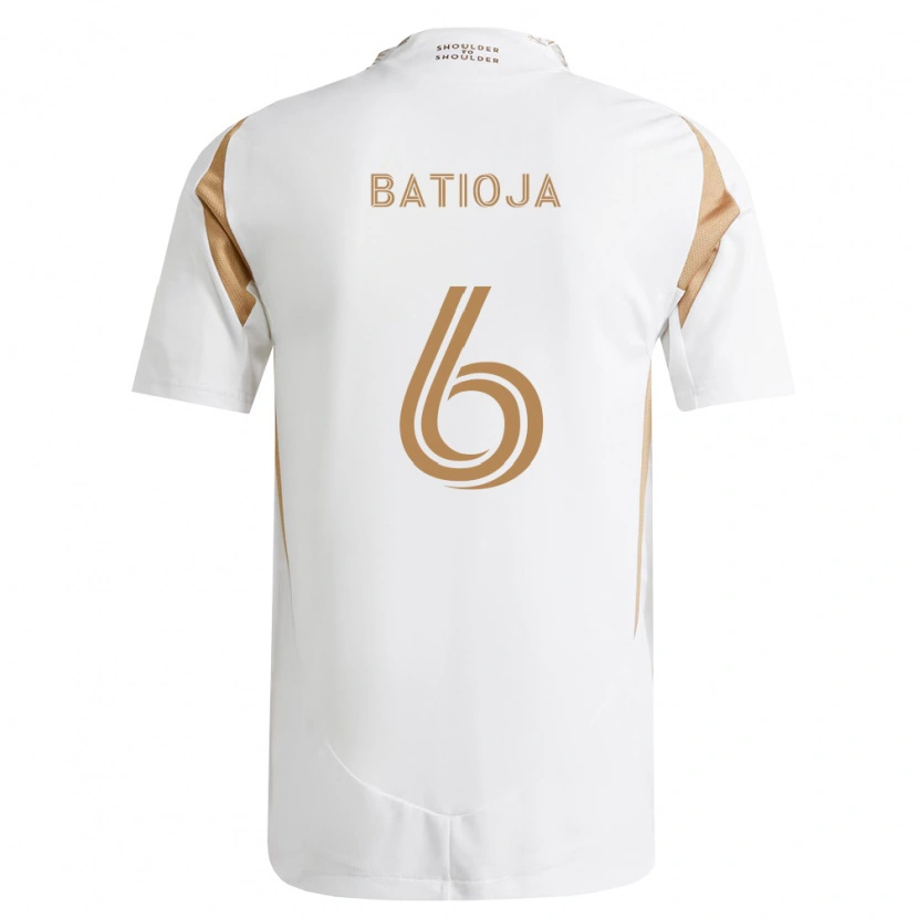 Danxen Mujer Camiseta Jeremy Batioja #6 Blanco Marrón 2ª Equipación 2026/27 La Camisa México