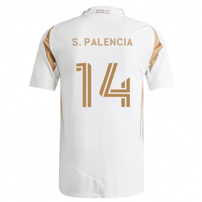 Danxen Mujer Camiseta Sergi Palencia #14 Blanco Marrón 2ª Equipación 2026/27 La Camisa México
