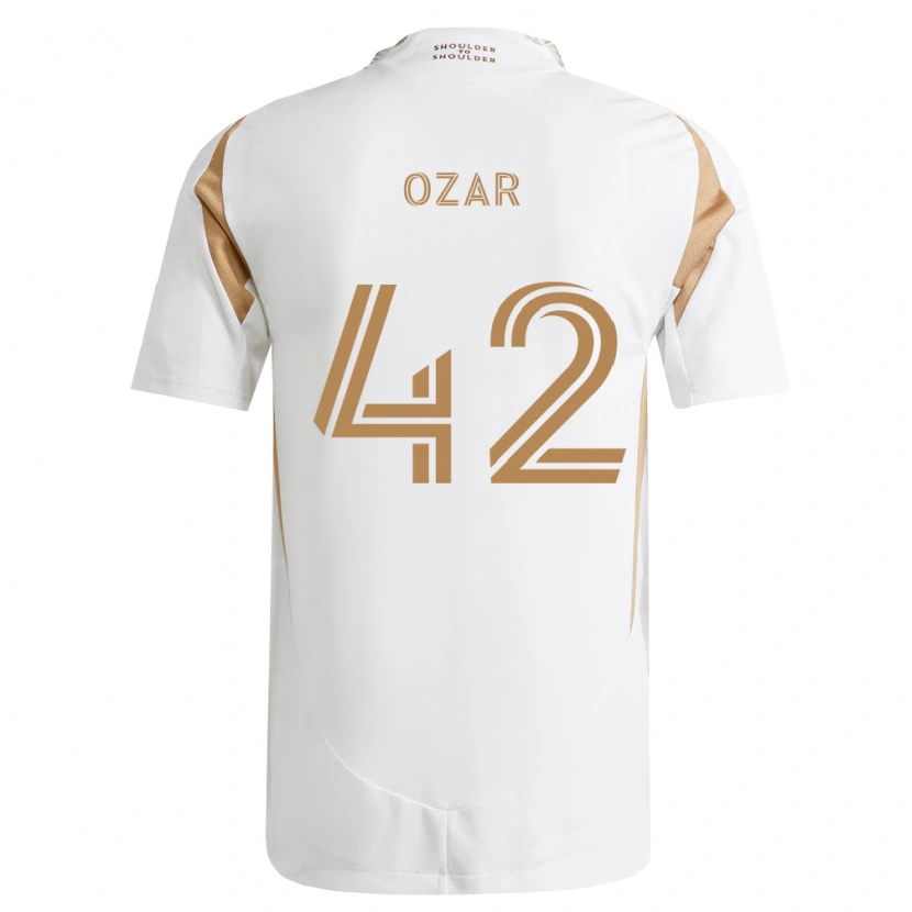 Danxen Mujer Camiseta Miles Ozar #42 Blanco Marrón 2ª Equipación 2026/27 La Camisa México