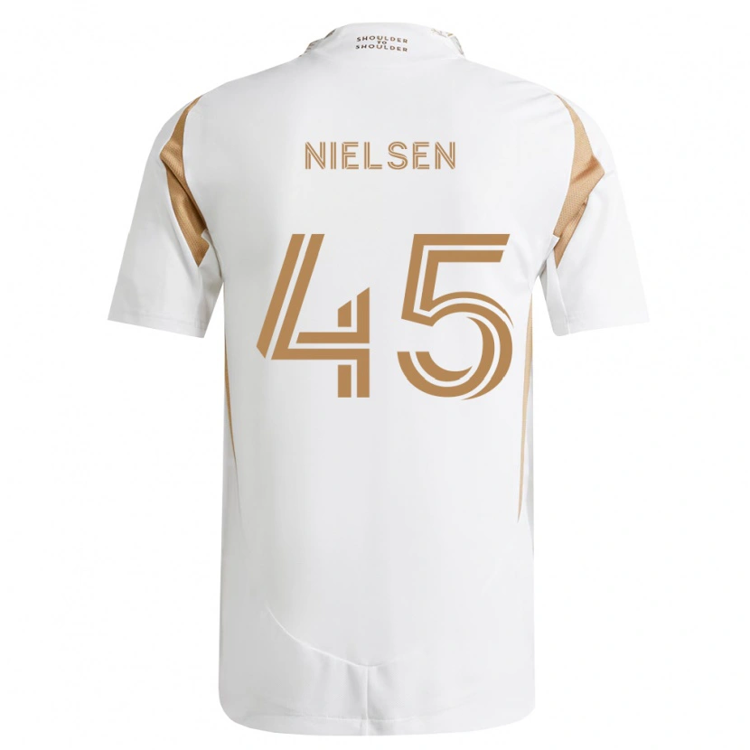 Danxen Mujer Camiseta Kenny Nielsen #45 Blanco Marrón 2ª Equipación 2026/27 La Camisa México