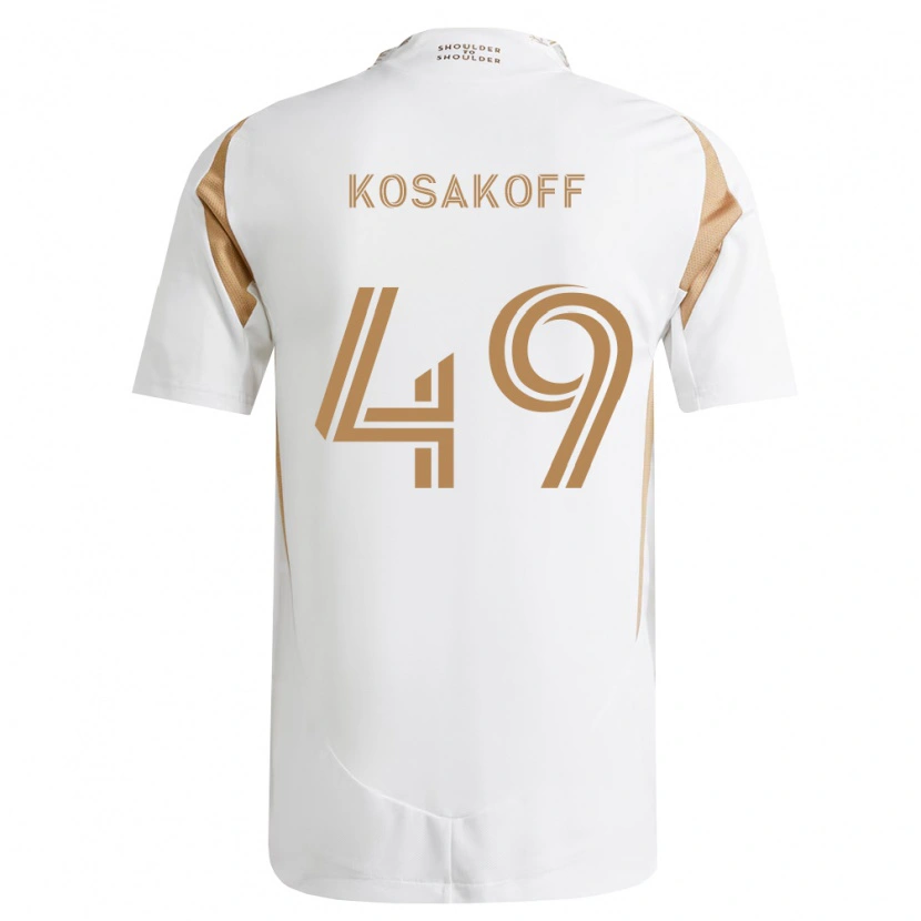 Danxen Mujer Camiseta Charlie Kosakoff #49 Blanco Marrón 2ª Equipación 2026/27 La Camisa México