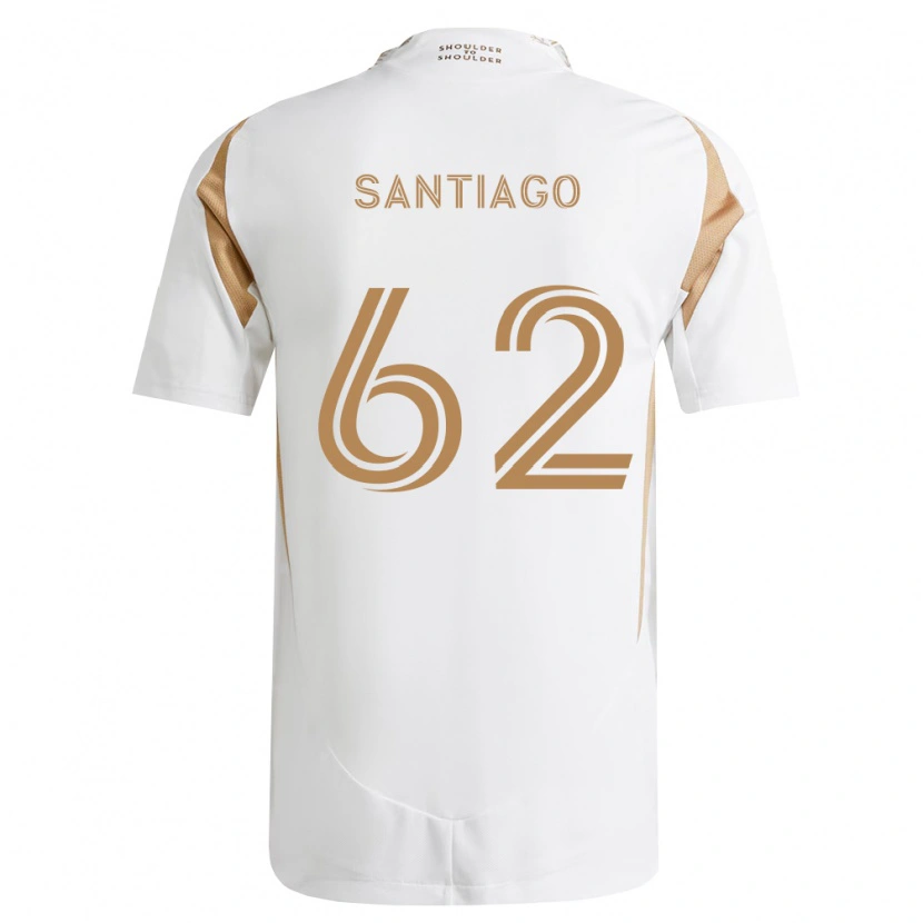 Danxen Mujer Camiseta Joshua Santiago #62 Blanco Marrón 2ª Equipación 2026/27 La Camisa México