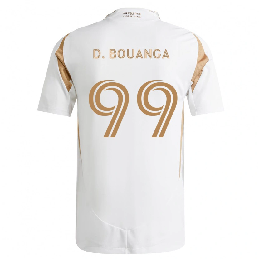 Danxen Mujer Camiseta Denis Bouanga #99 Blanco Marrón 2ª Equipación 2026/27 La Camisa México