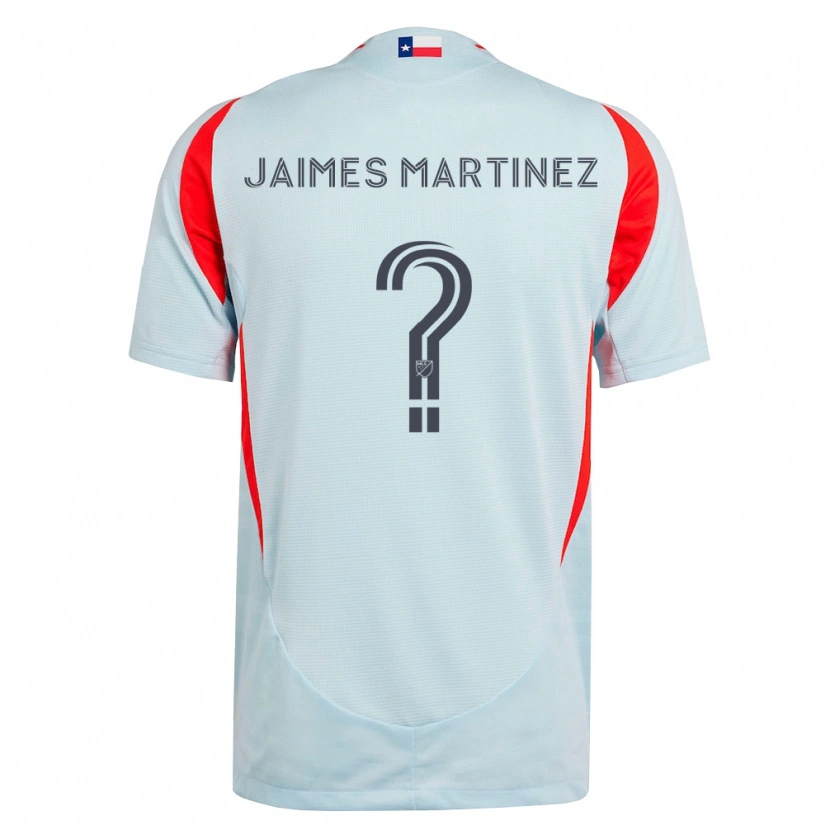 Danxen Mujer Camiseta David Jaimes Martinez #0 Gris Oscuro Blanco Rojo 2ª Equipación 2026/27 La Camisa México