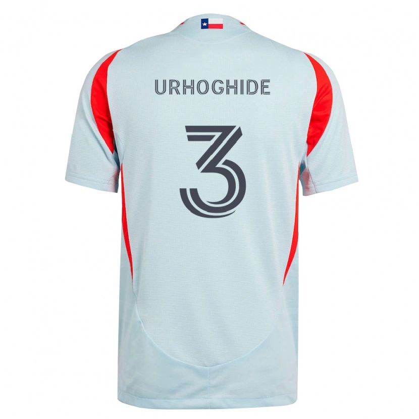 Danxen Mujer Camiseta Osaze Urhoghide #3 Gris Oscuro Blanco Rojo 2ª Equipación 2026/27 La Camisa México